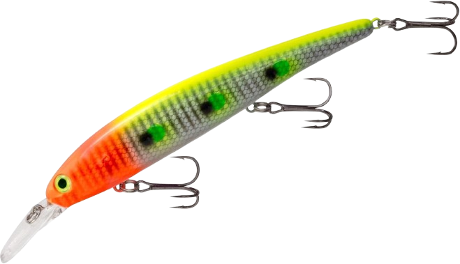 Walleye Jerkbait, 4.75", Dives 27 ft, Electric Zebra